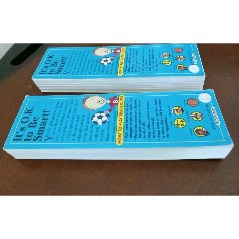 Brain Quest Lot 3rd Grade New Updated Edition Deck One & Two 1990's Teaching Aid